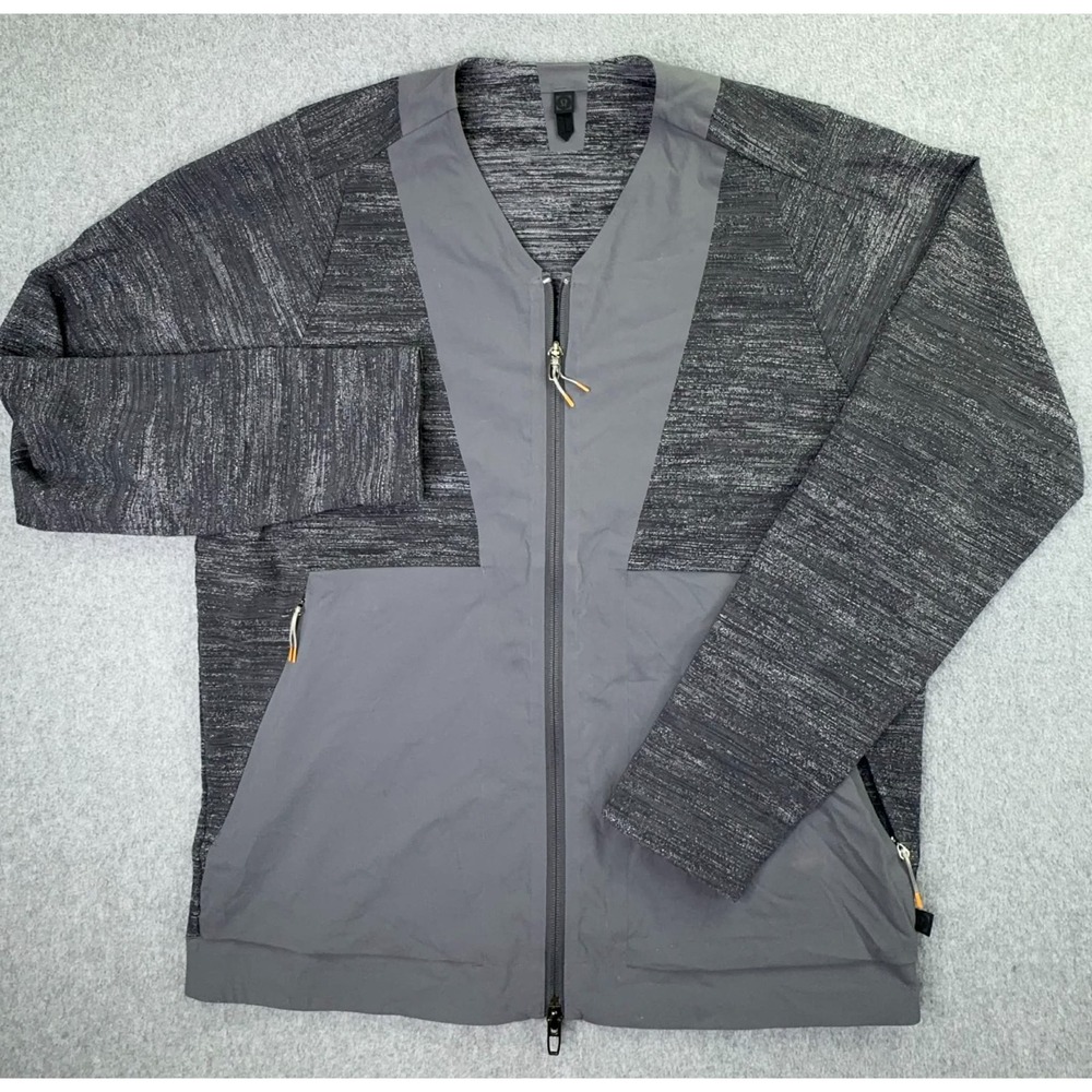 LULULEMON LAB Varsa Jacket Mens Jacket Men's Size Medium Grey Two Tone‎ Full Zip